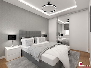 Mieszkanie w Końskich - Sypialnia, styl nowoczesny - zdjęcie od CUBE Interior Design