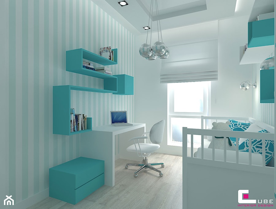 Mieszkanie 69 m2 w Siedlcach - Pokój dziecka, styl nowoczesny - zdjęcie od CUBE Interior Design