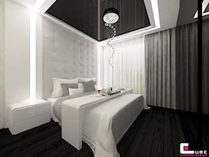 Mieszkanie w Nowej Woli pod Warszawą - Średnia biała sypialnia, styl nowoczesny - zdjęcie od CUBE Interior Design