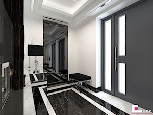 Projekt wnętrz domu w Chojnowie - Hol / przedpokój, styl glamour - zdjęcie od CUBE Interior Design