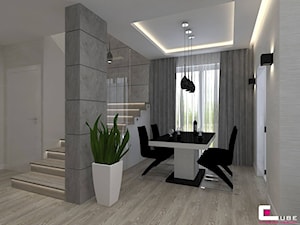 Dom w Lipkowie - Średnia jadalnia jako osobne pomieszczenie, styl nowoczesny - zdjęcie od CUBE Interior Design