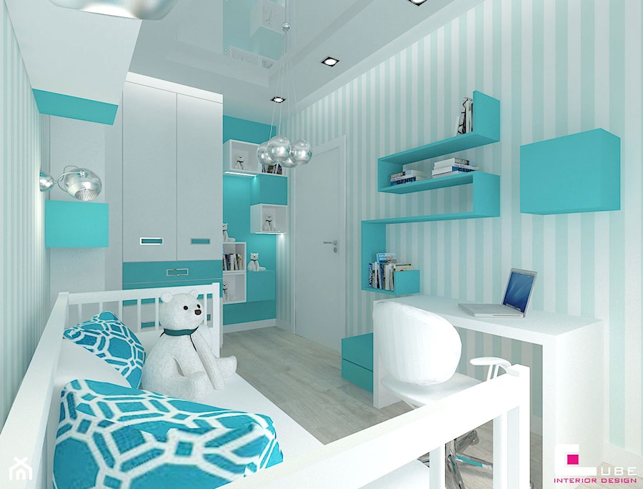 Mieszkanie 69 m2 w Siedlcach - Pokój dziecka, styl nowoczesny - zdjęcie od CUBE Interior Design