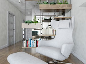 Mieszkanie - Reda - Mały biały szary salon, styl industrialny - zdjęcie od Autors.KA