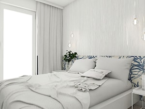 Mieszkanie II - Cztery Oceany Gdańsk - Mała biała sypialnia, styl nowoczesny - zdjęcie od Autors.KA