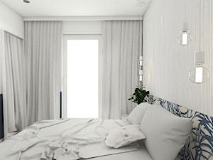 Mieszkanie II - Cztery Oceany Gdańsk - Mała szara sypialnia, styl nowoczesny - zdjęcie od Autors.KA