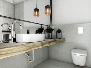 Mieszkanie - Reda - Średnia na poddaszu łazienka, styl industrialny - zdjęcie od Autors.KA