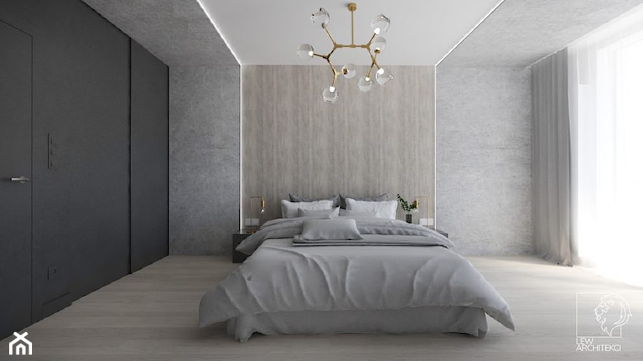 Luksusowe mieszkanie na wynajem 100m2 - Sypialnia, styl minimalistyczny - zdjęcie od LEW ARCHITEKCI