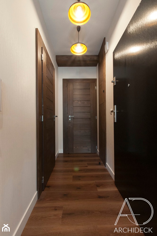 Apartament w Zakopanem w Ciemnych Barwach - Hol / przedpokój, styl rustykalny - zdjęcie od LEW ARCHITEKCI - Homebook
