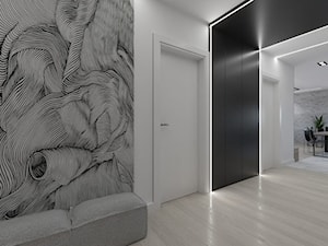 Luksusowe mieszkanie na wynajem 100m2 - Hol / przedpokój, styl minimalistyczny - zdjęcie od LEW ARCHITEKCI