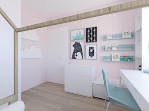 Minimalistyczne mieszkanie z akcentem kolorystycznym - Pokój dziecka - zdjęcie od LEW ARCHITEKCI