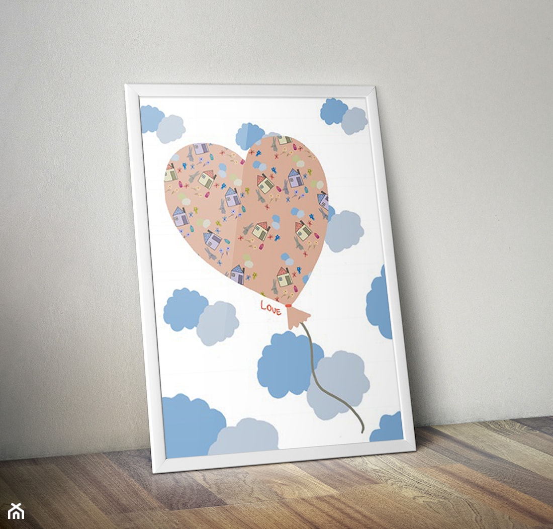 Plakat Balon serce - zdjęcie od 4rooms - Homebook