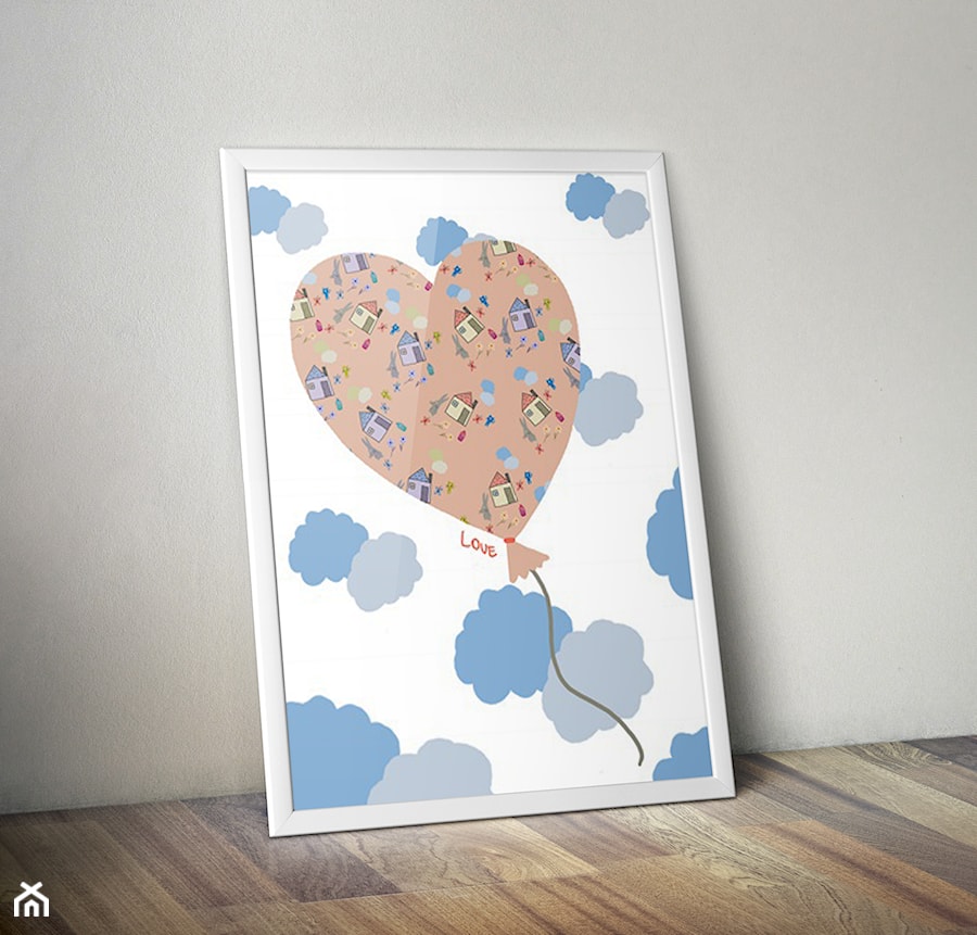 Plakat Balon serce - zdjęcie od 4rooms