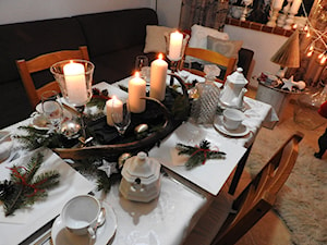 #mojeswieta - Średnia biała jadalnia w salonie - zdjęcie od Monika Żmuda 2
