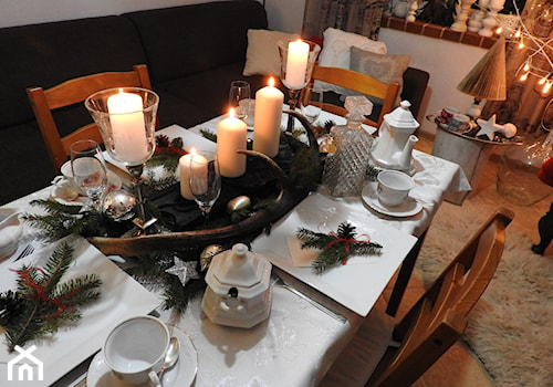 #mojeswieta - Średnia biała jadalnia w salonie - zdjęcie od Monika Żmuda 2