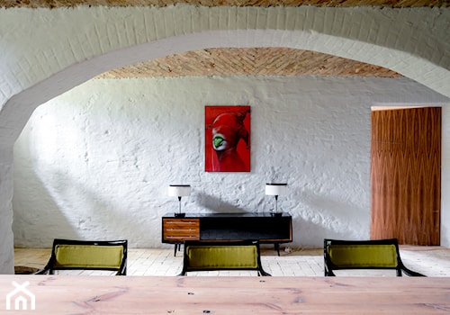 Średnia biała szara jadalnia jako osobne pomieszczenie, styl nowoczesny - zdjęcie od Loft Kolasiński