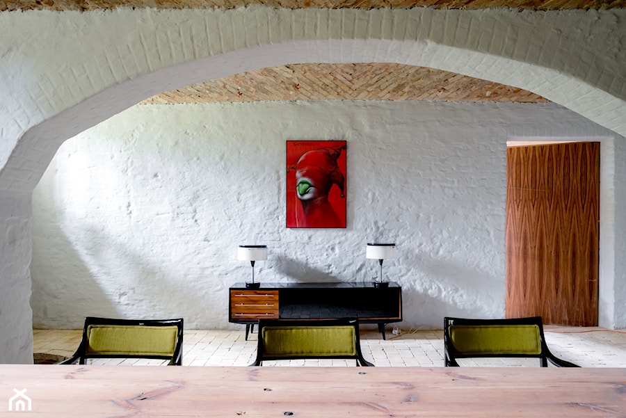 Średnia biała szara jadalnia jako osobne pomieszczenie, styl nowoczesny - zdjęcie od Loft Kolasiński