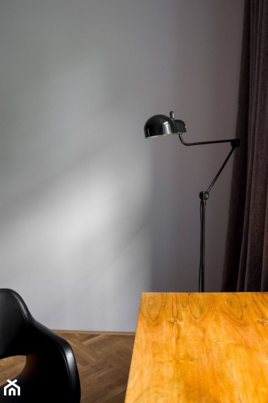 Mieszkanie na alejach - Małe szare biuro, styl minimalistyczny - zdjęcie od Loft Kolasiński