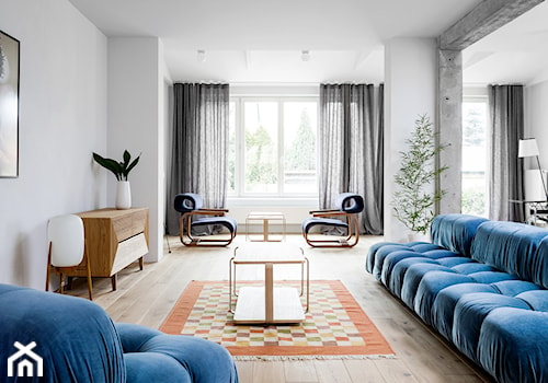 Dom na Pogodnie 3 - Średni biały salon, styl skandynawski - zdjęcie od Loft Kolasiński