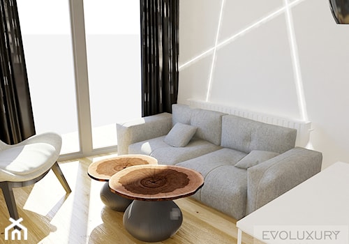 EVOLUXURY - APARTAMENT THE AVENUE - Sypialnia, styl minimalistyczny - zdjęcie od EVOLUXURY DESIGN ARKADIUSZ JASKOLSKI