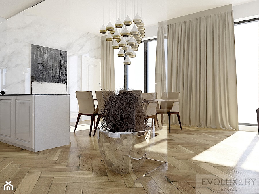 EVOLUXURY - OVO WROCŁAW PENTHOUSE - Jadalnia, styl tradycyjny - zdjęcie od EVOLUXURY DESIGN ARKADIUSZ JASKOLSKI