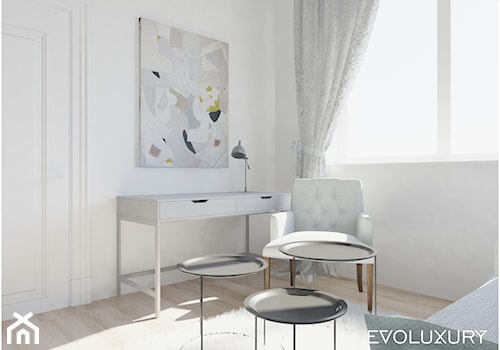 EVOLUXURY - BROADWAY - Mała biała sypialnia, styl glamour - zdjęcie od EVOLUXURY DESIGN ARKADIUSZ JASKOLSKI