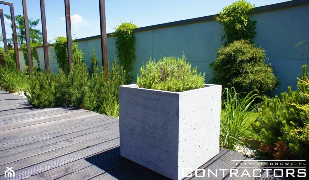 Nowoczesne ogrodzenia z betonu architektonicznego - zdjęcie od CONTRACTORS beton architektoniczny - Homebook
