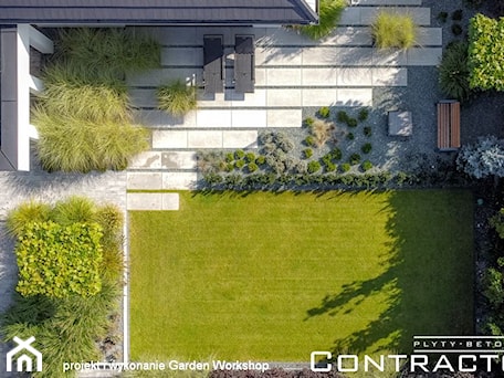 Aranżacje wnętrz - Ogród: Ogrodowe płyty z betonu architektonicznego - CONTRACTORS beton architektoniczny. Przeglądaj, dodawaj i zapisuj najlepsze zdjęcia, pomysły i inspiracje designerskie. W bazie mamy już prawie milion fotografii!