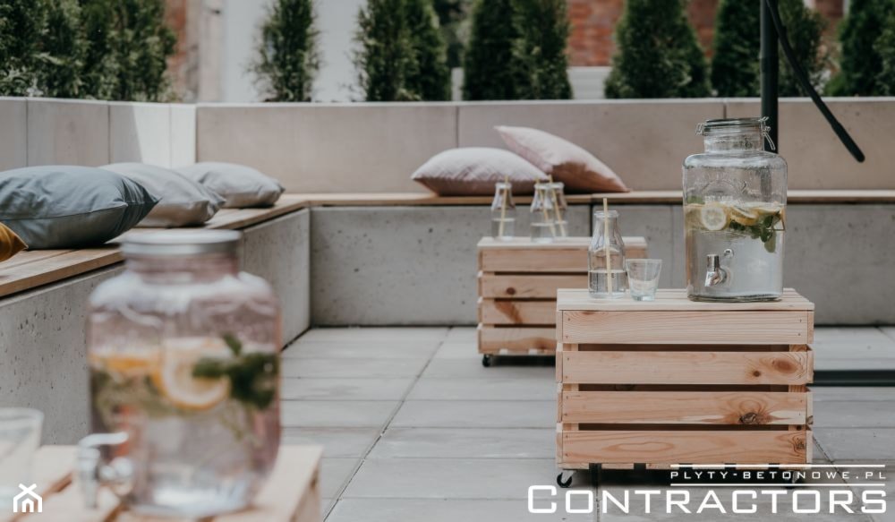 Siedzisko/ławka z betonu architektonicznego - zdjęcie od CONTRACTORS beton architektoniczny - Homebook