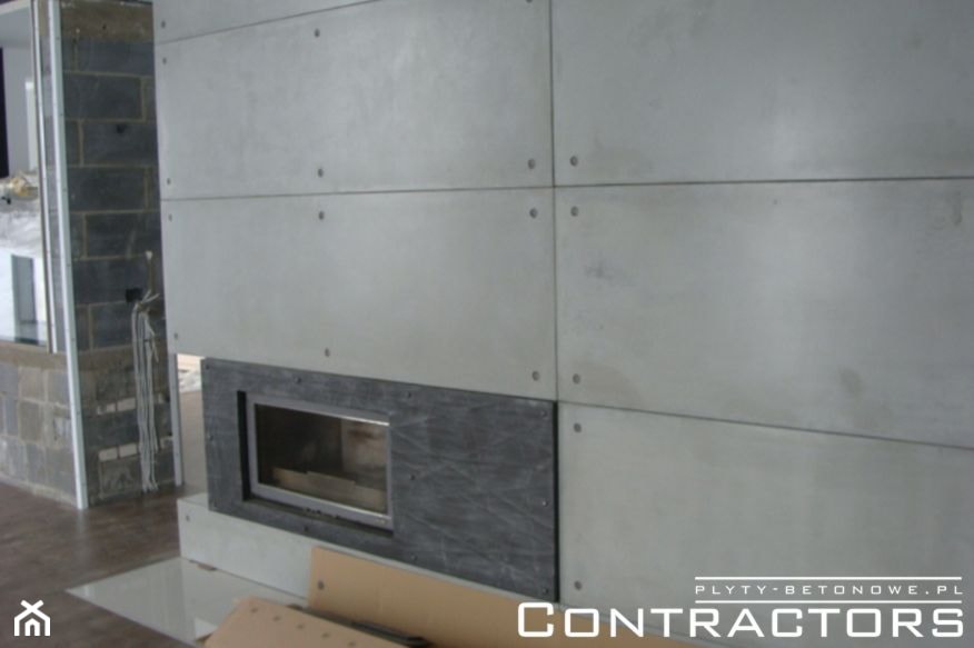 Kominek w betonie - zdjęcie od CONTRACTORS beton architektoniczny - Homebook