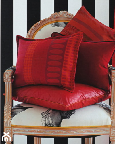 Dekoracja okienna, poduszki - pokój dzienny - Biuro, styl tradycyjny - zdjęcie od 7 razy ładniej - Beata Strojecka - Homebook