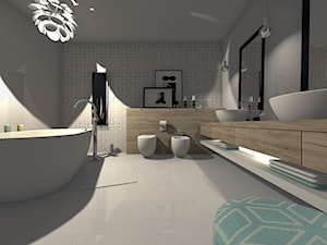 projekt koncepcyjny łazienka Bydgoszcz - Łazienka, styl nowoczesny - zdjęcie od domoplex.pl