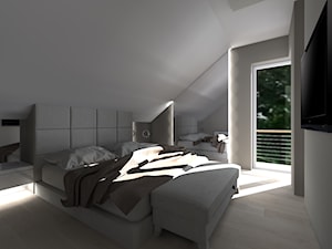 Sypialnia, styl nowoczesny - zdjęcie od domoplex.pl