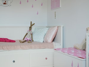 Pokój na lata dla 3-latki - Biały pokój dziecka dla dziecka dla nastolatka dla dziewczynki - zdjęcie od Pracownia Projektowa Shekoku