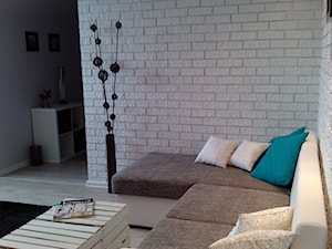 Mieszkanie na poddaszu - Salon - zdjęcie od Joanna Tołwińska