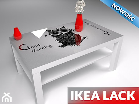 Aranżacje wnętrz - Salon: IKEA LACK - Alasta.pl. Przeglądaj, dodawaj i zapisuj najlepsze zdjęcia, pomysły i inspiracje designerskie. W bazie mamy już prawie milion fotografii!