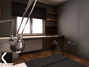 "Szczypta nowoczesności" - Sypialnia, styl minimalistyczny - zdjęcie od K-STUDIO Architekt Wnętrz Katarzyna Miłkowska