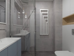 Apartament nadmorski I - Średnia na poddaszu bez okna łazienka, styl nowoczesny - zdjęcie od SAŁATA-Pracownia Architektury Wnętrz