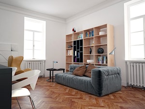 apartment_b&w - Salon - zdjęcie od PLLU Design - Łukasz Pluta