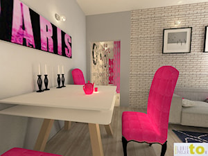 Mieszkanie Singielki - nowocześnie i glamour - Salon, styl glamour - zdjęcie od Studio Lubię Projektować Ewa Mikulska