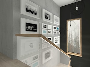 Projekty - Średni czarny hol / przedpokój, styl nowoczesny - zdjęcie od Domokreator - Magdalena Tylenda