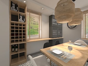 Projekty - Średnia biała jadalnia jako osobne pomieszczenie - zdjęcie od Domokreator - Magdalena Tylenda