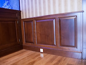 drewniane panelowanie naścienne - zdjęcie od Artystyczna Manufaktura - klasyczne meble na wymiar