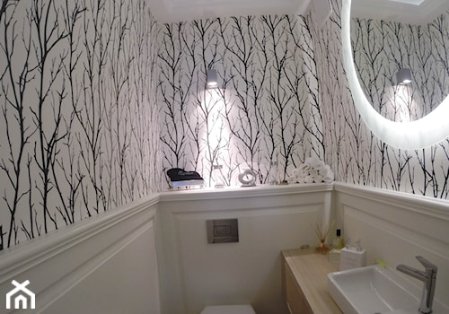 panelowanie ścienne w łazience - zdjęcie od Artystyczna Manufaktura - klasyczne meble na wymiar