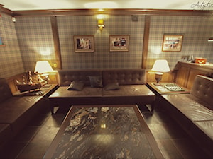 salon część wypoczynkowa i telewizyjna - zdjęcie od Artystyczna Manufaktura - klasyczne meble na wymiar