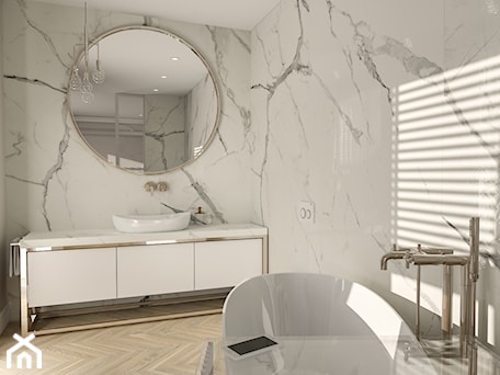 Aranżacje wnętrz - Łazienka: łazienka modern classic - Deco-Studio Aneta Paruzel. Przeglądaj, dodawaj i zapisuj najlepsze zdjęcia, pomysły i inspiracje designerskie. W bazie mamy już prawie milion fotografii!