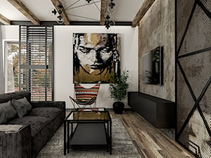 salon loft elementy industrialne - zdjęcie od Deco-Studio Aneta Paruzel