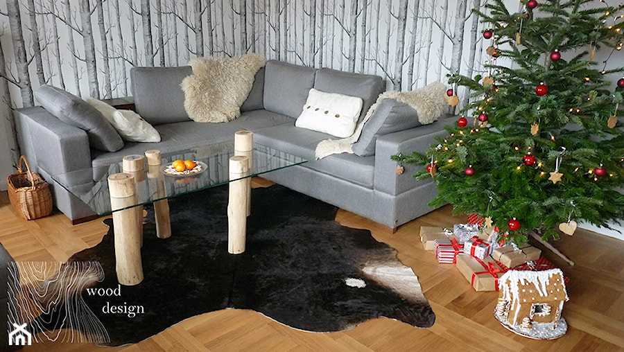 Wood Design na Święta - Salon, styl skandynawski - zdjęcie od Marta Magnowska - Projektowanie Wnętrz i Wizualizacje