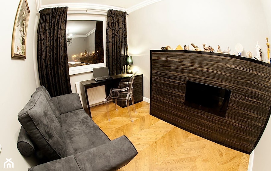 Apartament osiedle pod Wierzbami - Biuro, styl glamour - zdjęcie od Lux