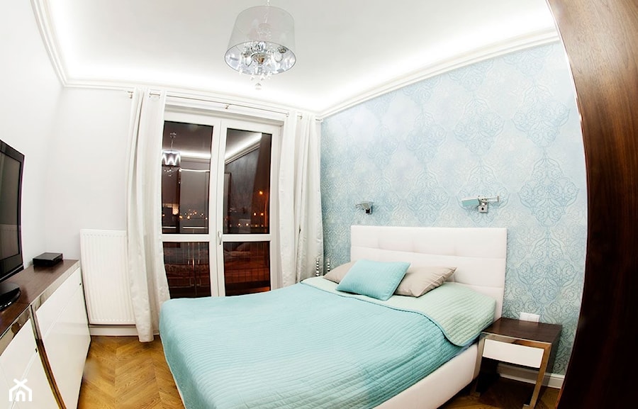 Apartament osiedle pod Wierzbami - Sypialnia, styl glamour - zdjęcie od Lux