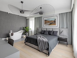 Arktyka - apartament na Szczęśliwicach - Sypialnia, styl minimalistyczny - zdjęcie od Jacek Tryc-wnętrza